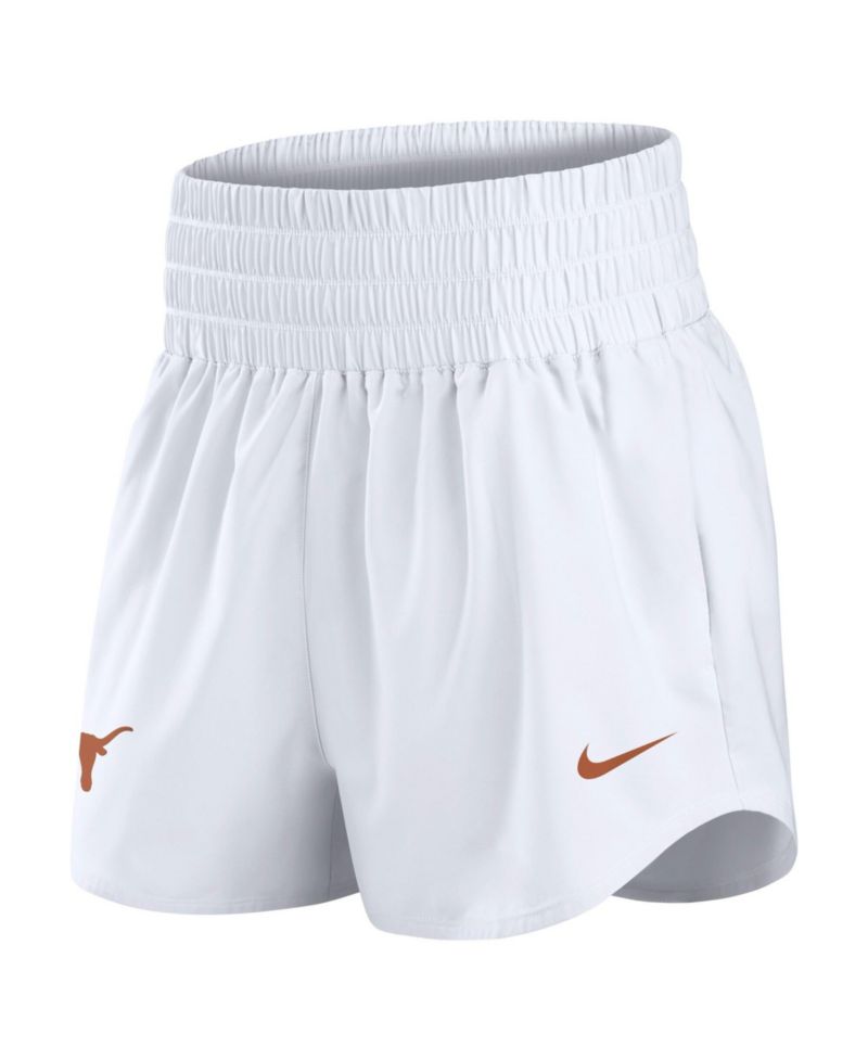 Women's White Texas Longhorns Performance One Dri-FIT High-Rise Shorts