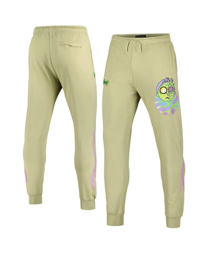Men's Olive Rick And Morty Morty Jogger Pants