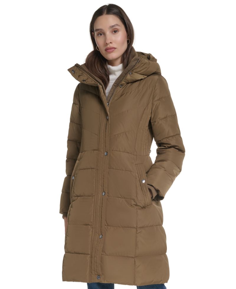 Women's Quilted Puffer Hooded Coat