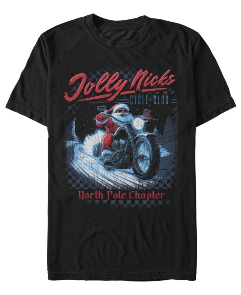 Men's Santa Ride Christmas Graphic T-Shirt