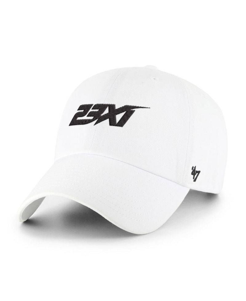 Men's '47 White 23XI Racing Clean Up Adjustable Hat