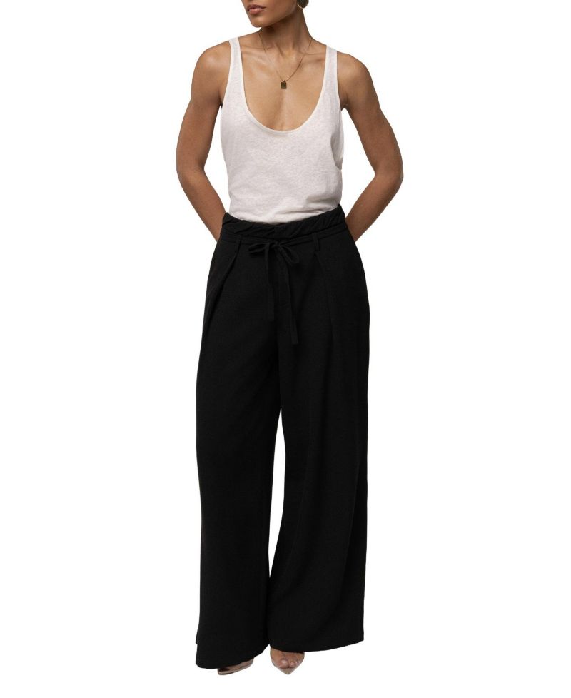 Women's Refined Ease High-Waisted Wide-Leg Pleated Pants