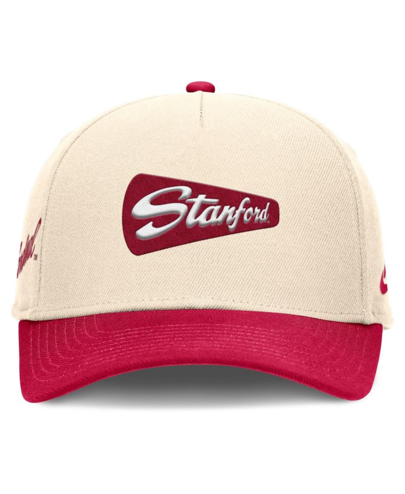 Men's Natural/Cardinal Stanford Cardinal Academic Rise Dri-FIT Adjustable Hat