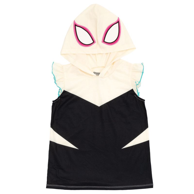 Little Girls SPIDERMAN Spidey and His Amazing Friends Cosplay Tank Top and Dolphin Active French Terry Shorts Outfit Set