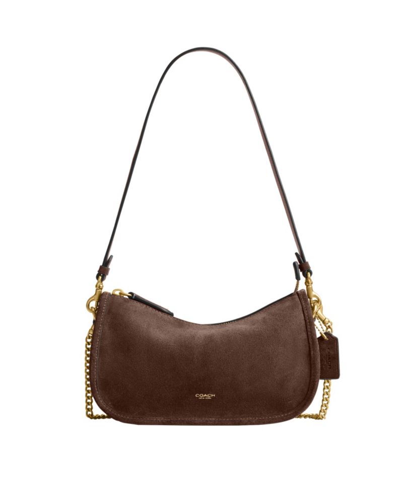 Waverly Small Suede Shoulder Bag