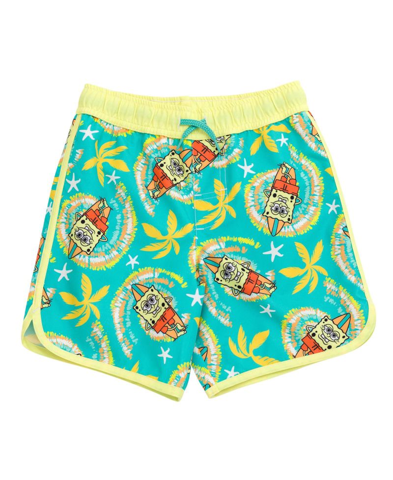Boys Surfboard UPF 50+ Rash Guard and Swim Trunks Outfit Set