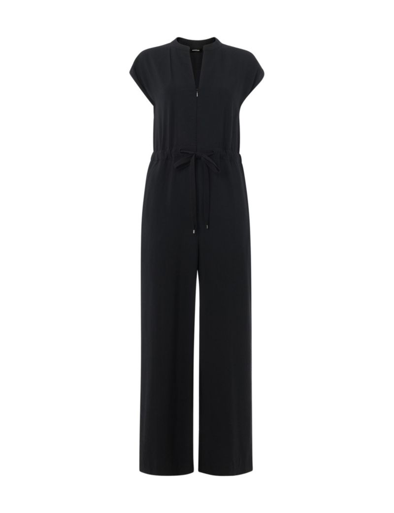 Women's Sleeveless Drawstring Jumpsuit
