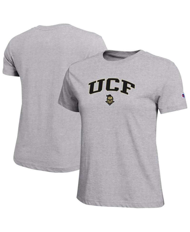 Women's Gray UCF Knights Arched Over Logo T-Shirt