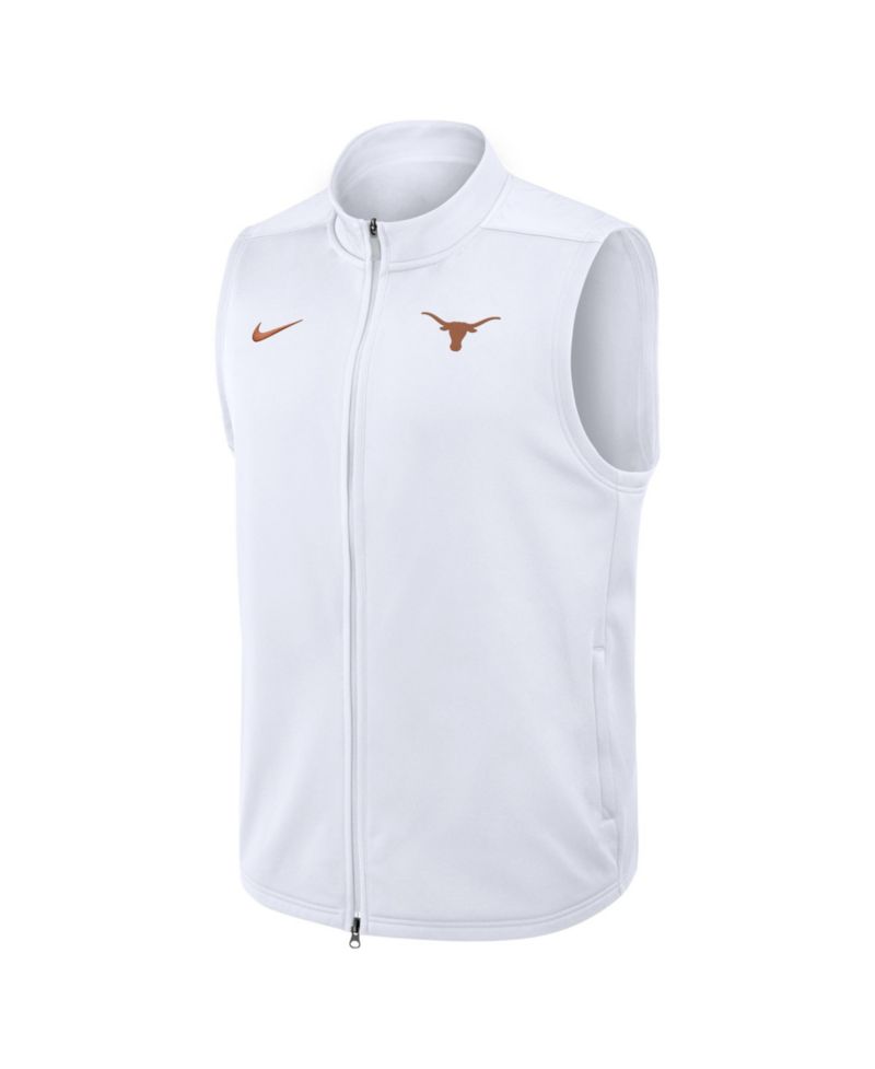 Men's White Texas Longhorns Primetime Victory Therma-FIT Full-Zip Vest
