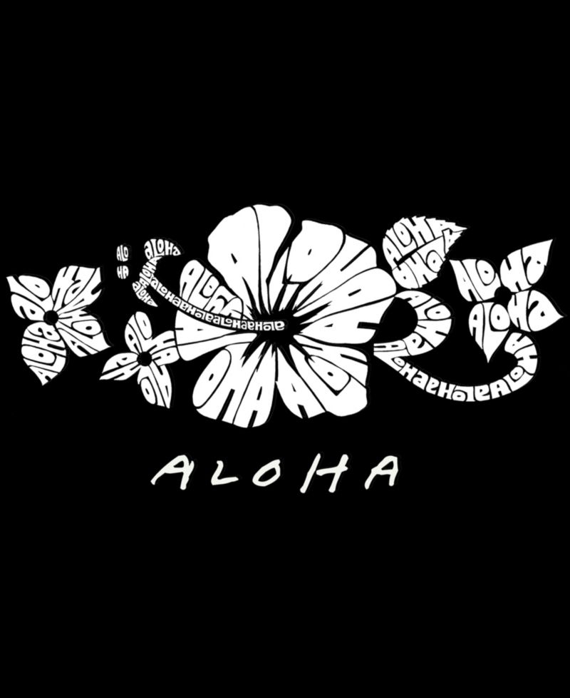 Men's Aloha Word Art Graphic Tank Top