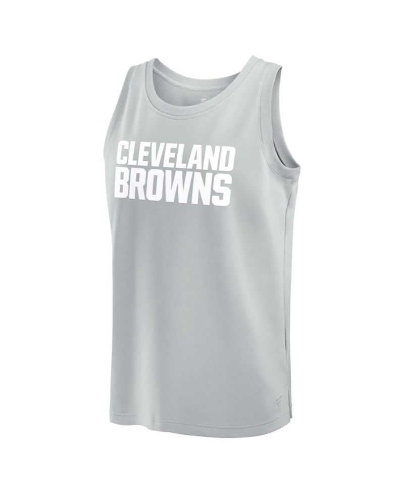 Men's Gray Cleveland Browns Elements Tank Top
