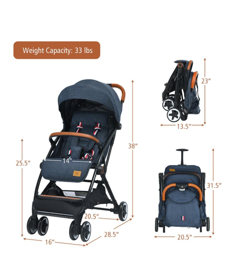 Lightweight Baby Stroller Aluminium Frame for Home Office Use