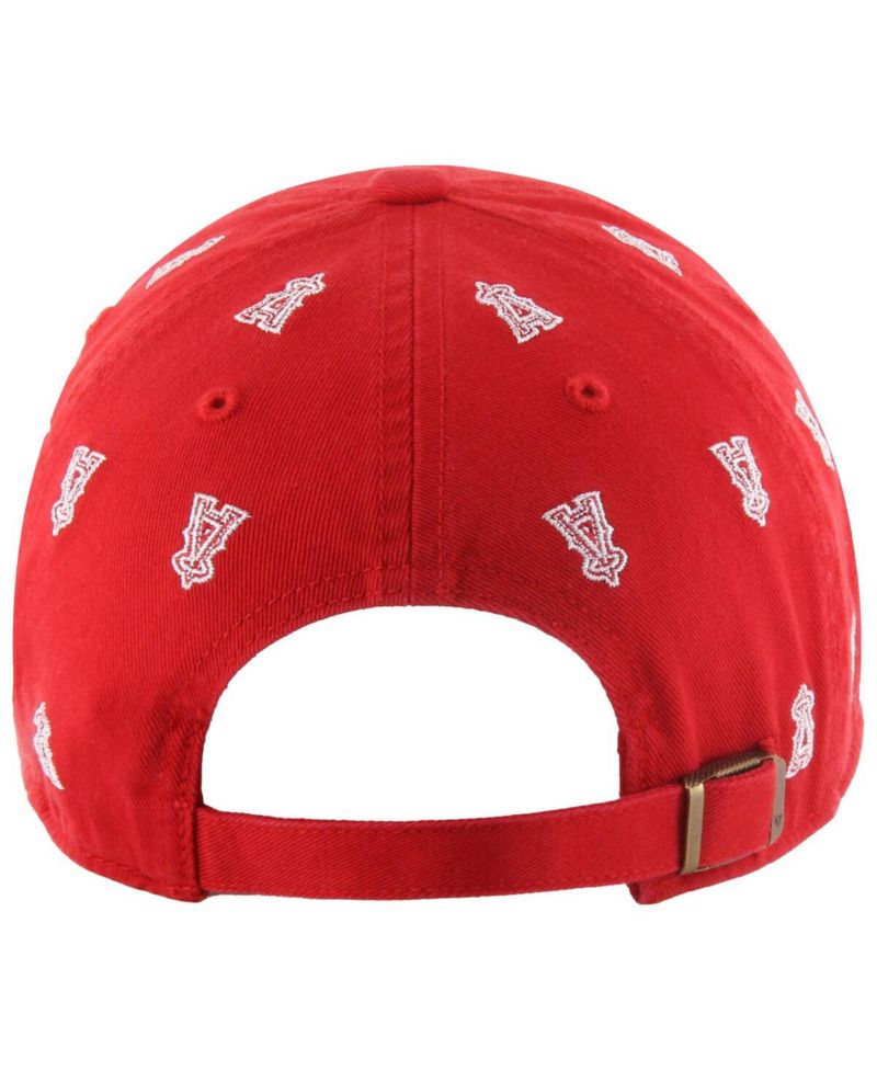 Women's Red Los Angeles Angels Confetti Clean Up Adjustable Hat