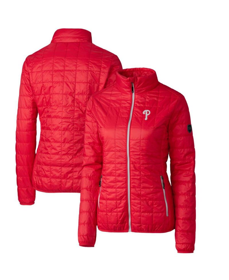Women's Red Philadelphia Phillies Rainier PrimaLoft Eco Full-Zip Puffer Jacket