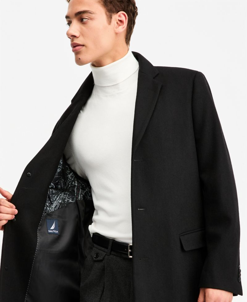 Men's Classic-Fit Batten Overcoat