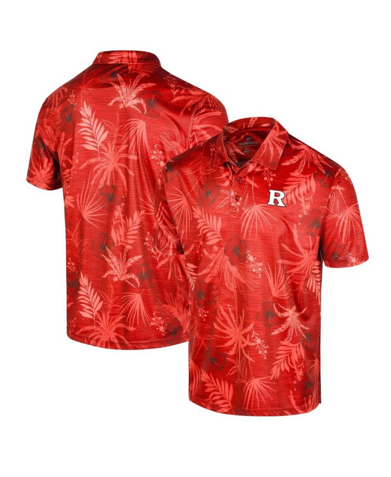 Men's Scarlet Rutgers Scarlet Knights Palms Team Polo Shirt