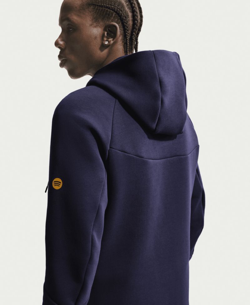 Men's Navy Barcelona Tech Fleece Windrunner Raglan Full-Zip Hoodie