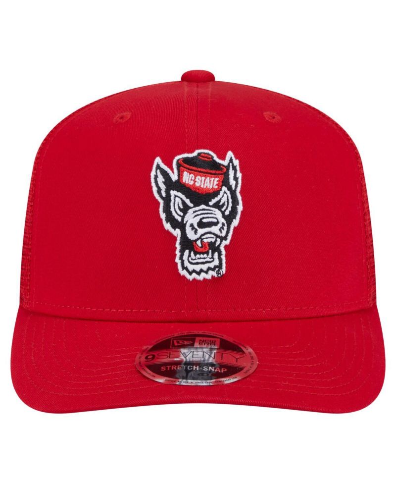 Men's Red NC State Wolfpack Primary 9SEVENTY Trucker Stretch-Snap Hat