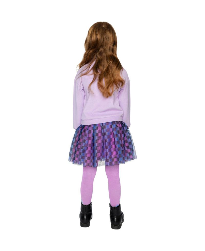 Girls' (6-12) Bi-Material Dress