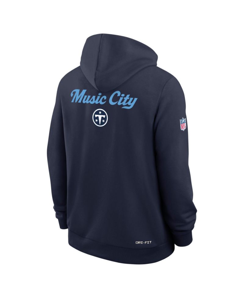 Men's Navy Tennessee Titans 2026 Rivalries Collection Sideline Pullover Hoodie