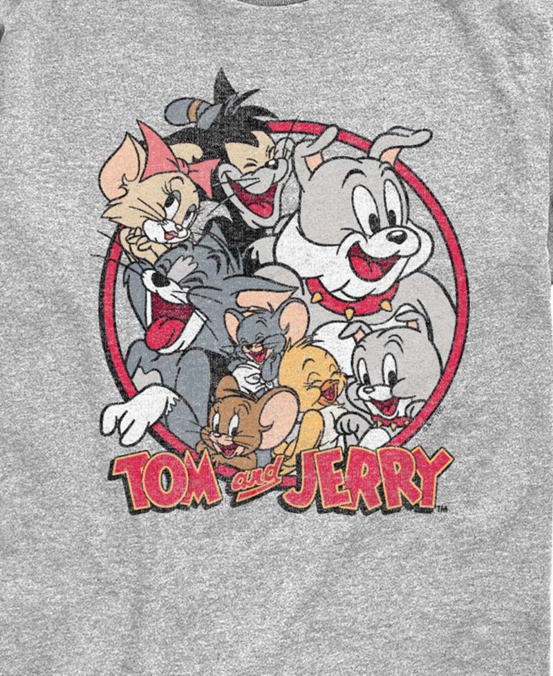 Tom & Jerry Boys' 8-20 Laughing Friends Short-Sleeve Graphic T-Shirt