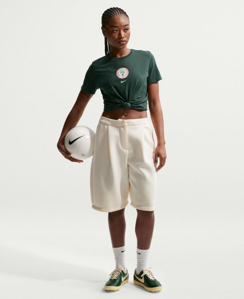 Women's Green Nigeria National Team Crest T-Shirt