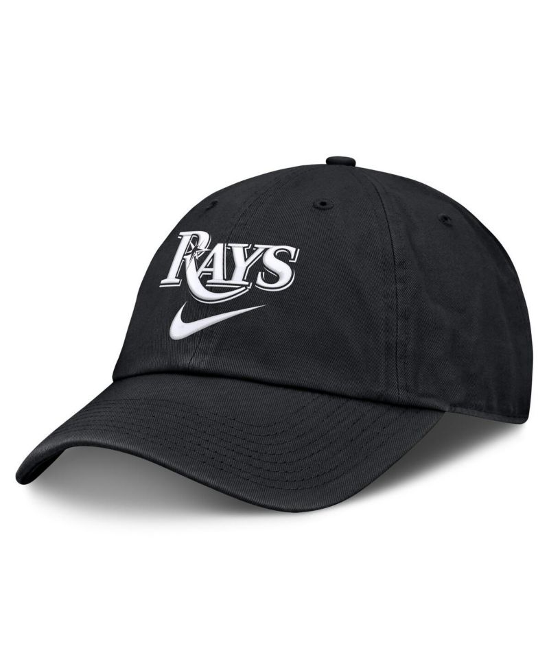 Men's Black Tampa Bay Rays Primetime Club Adjustable Hat