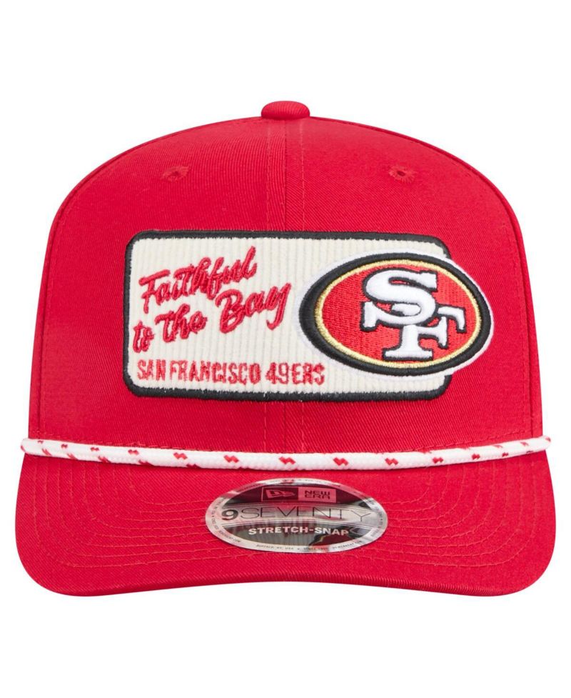 Men's Scarlet San Francisco 49ers Chant 9SEVENTY Stretch-Snap Hat