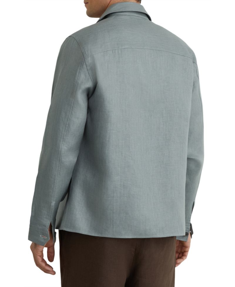 Men's Polasio Herringbone Stripe Overshirt