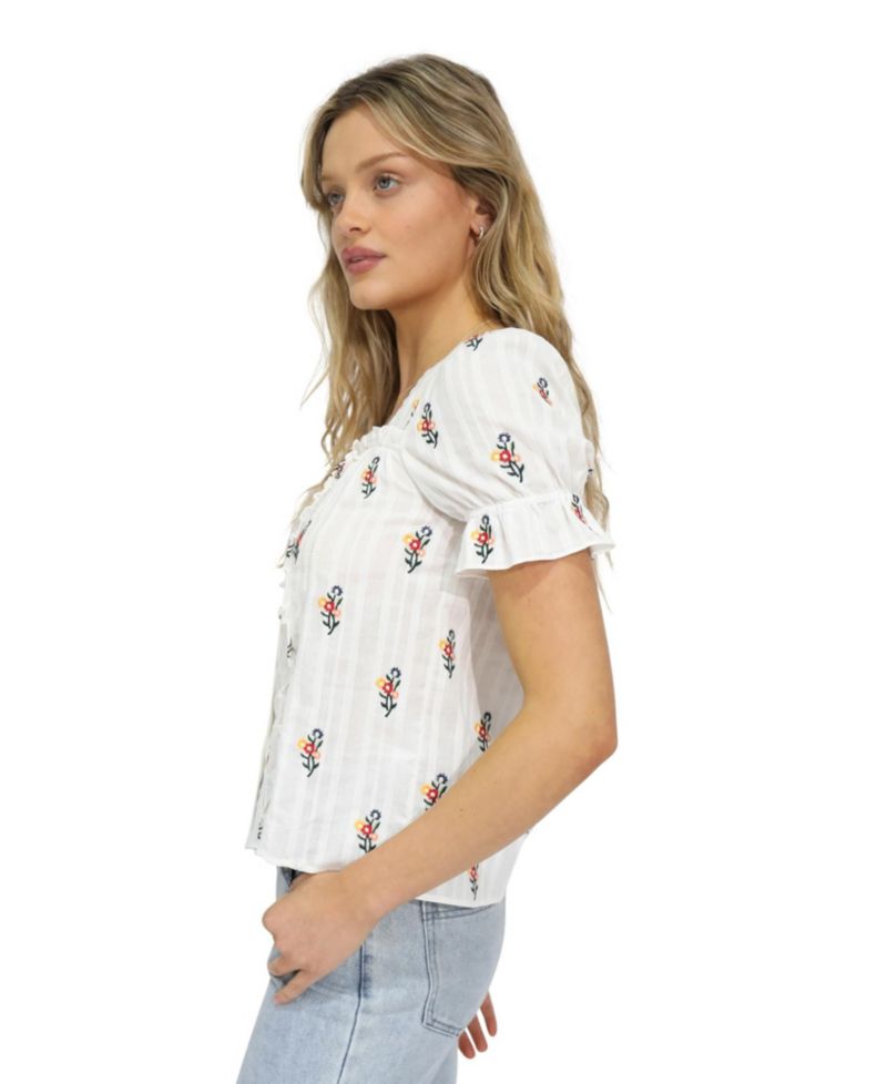 Women's Wild Garden Floral Blouse
