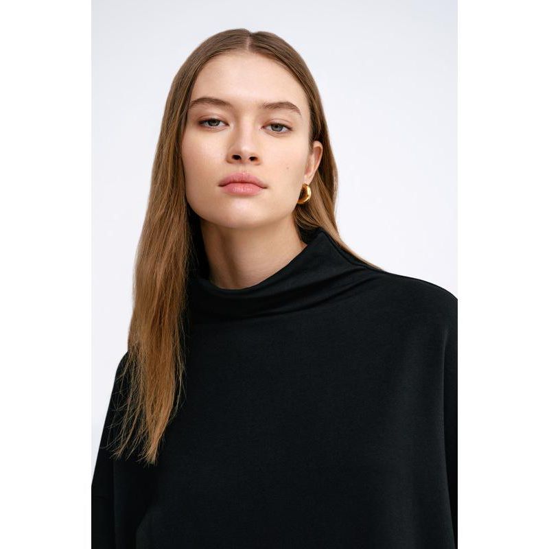 Women's Amanda Oversized High-Neck Wide-Sleeve Casual Sweatshirt