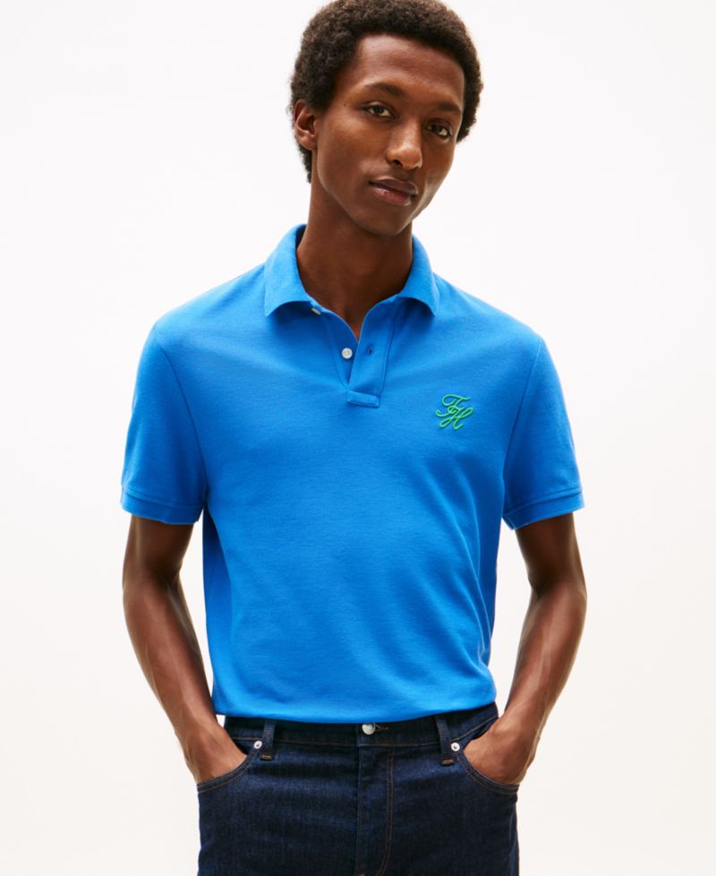 Men's Classic-Fit Embroidered Script Logo Polo Shirt