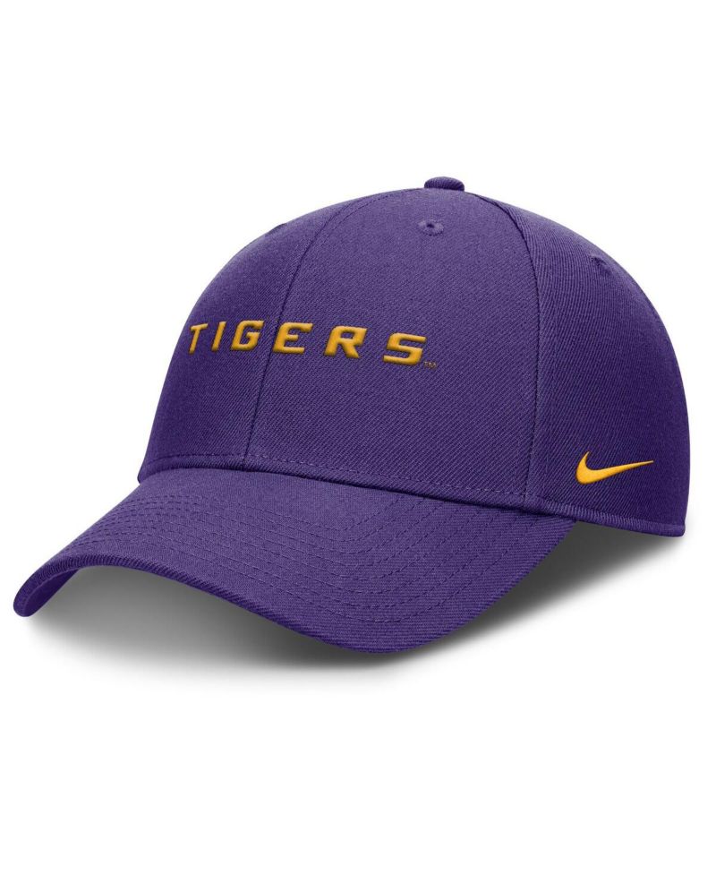 Men's Purple LSU Tigers 2025 On-Field Rise Performance Adjustable Hat