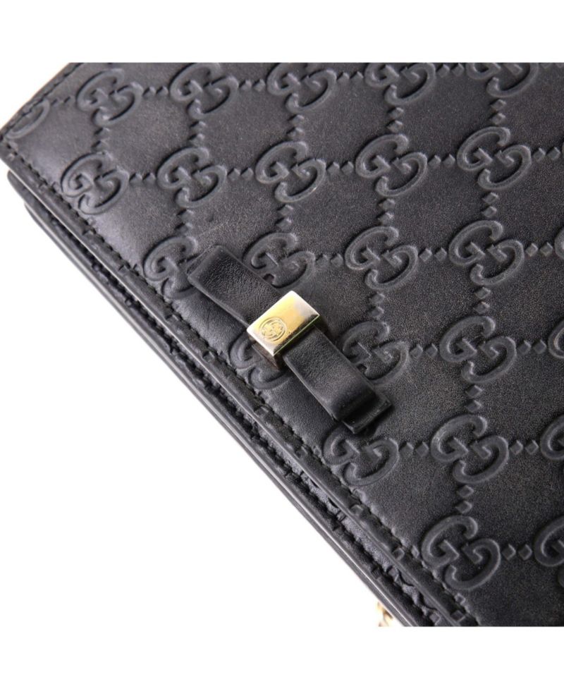 Signature Wallet on Chain Guccissima Leather