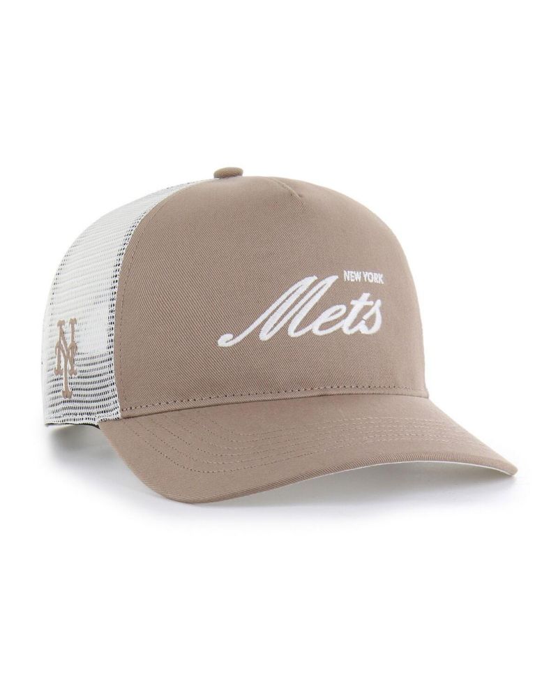 Men's Brown New York Mets Foundational Mesh Hitch Adjustable Hat