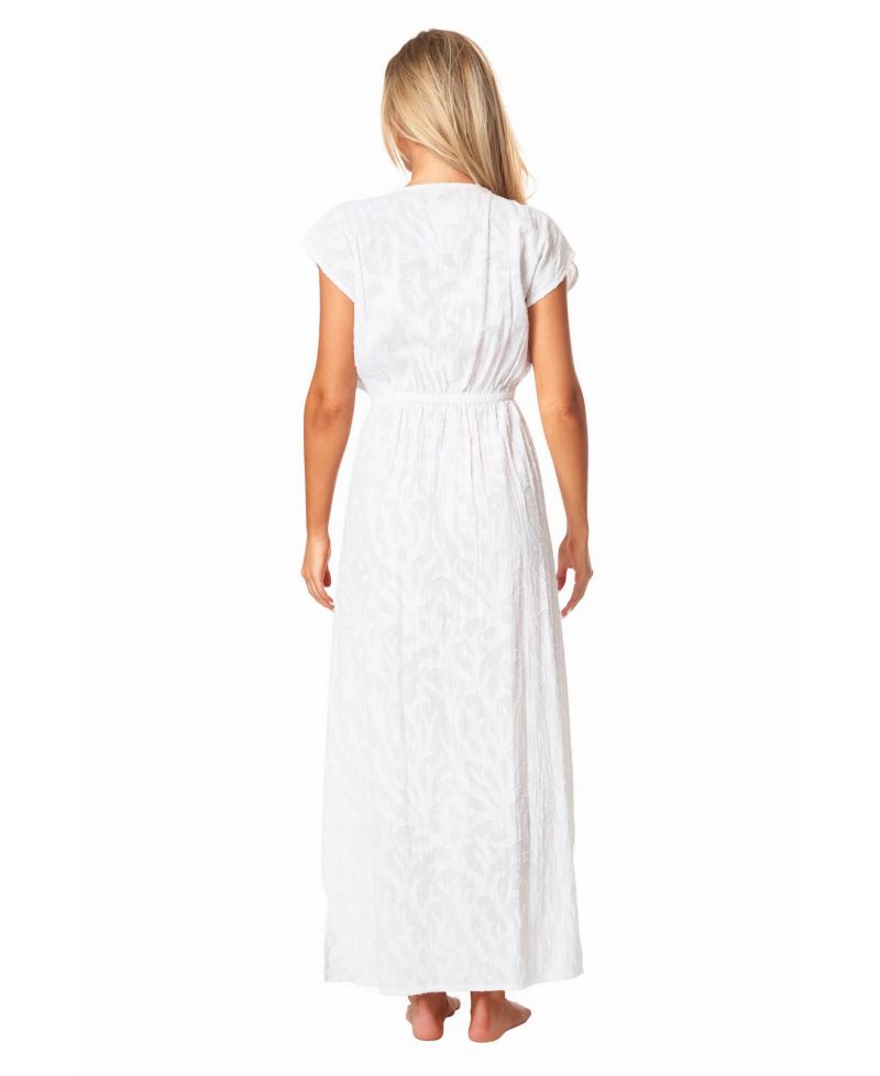 Women's Eyelet High Low Cover Up