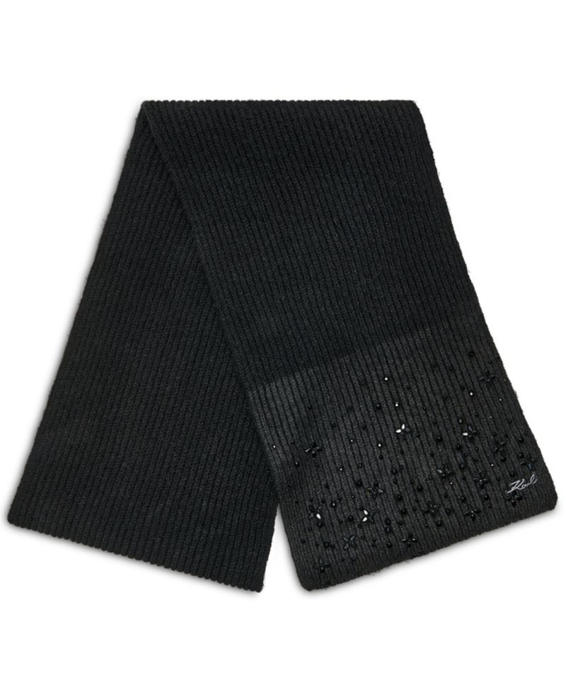 Studded Shaker Stitch Scarf