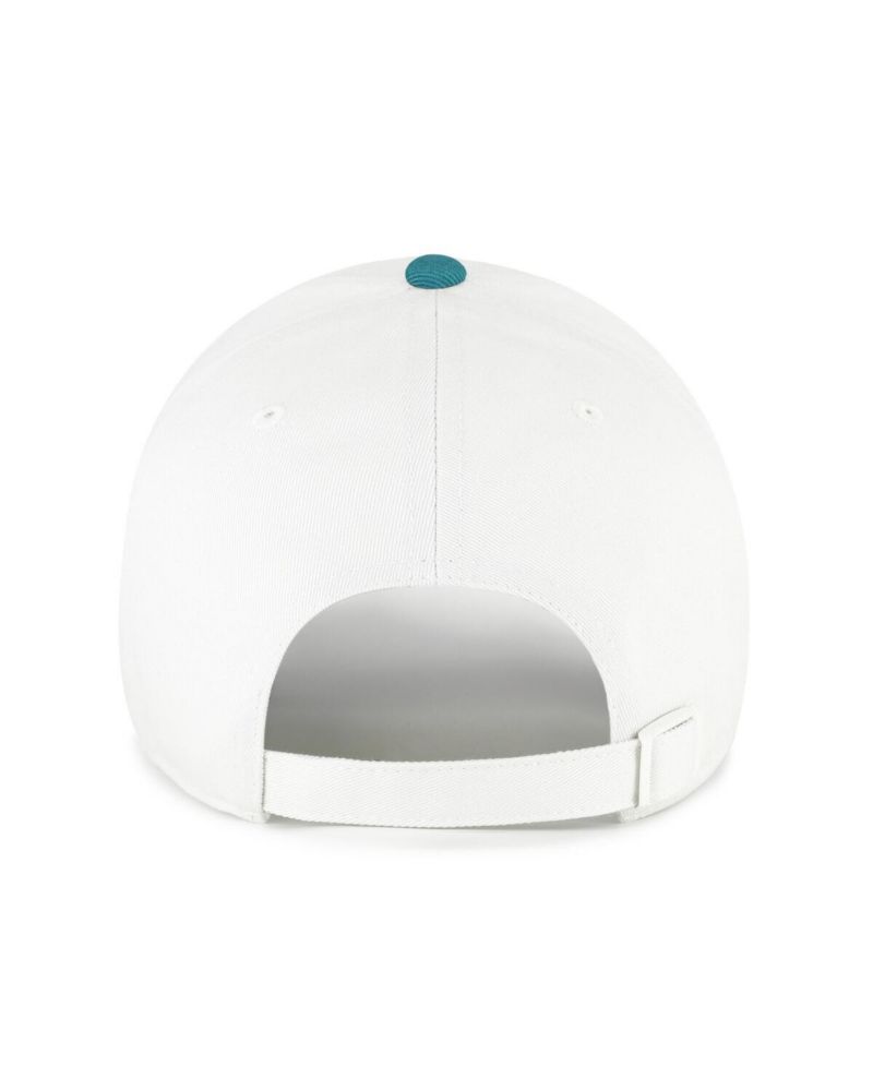Men's White/Teal New York Mets Contemporary Tonal Clean Up Adjustable Hat