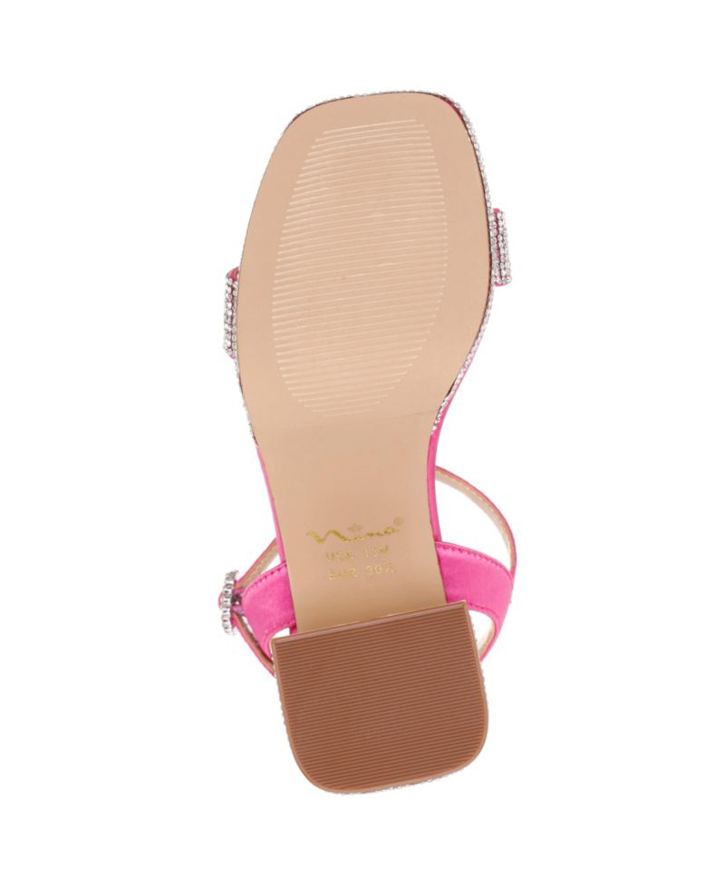 Marysol Big Girl Rhinestone Platform Dress Sandals