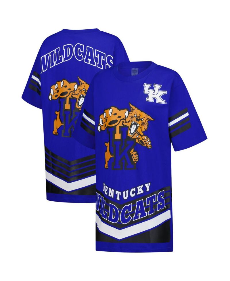 Women's Royal Kentucky Wildcats Perfect Score Mini T-Shirt Dress