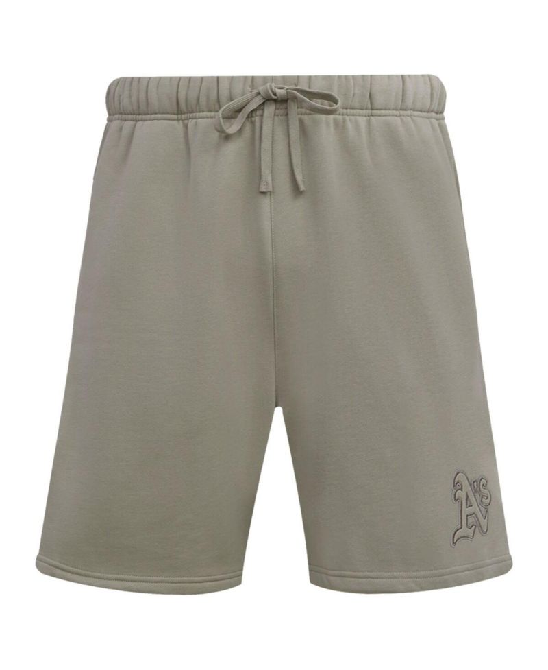 Men's Pewter Oakland Athletics Neutral Fleece Shorts