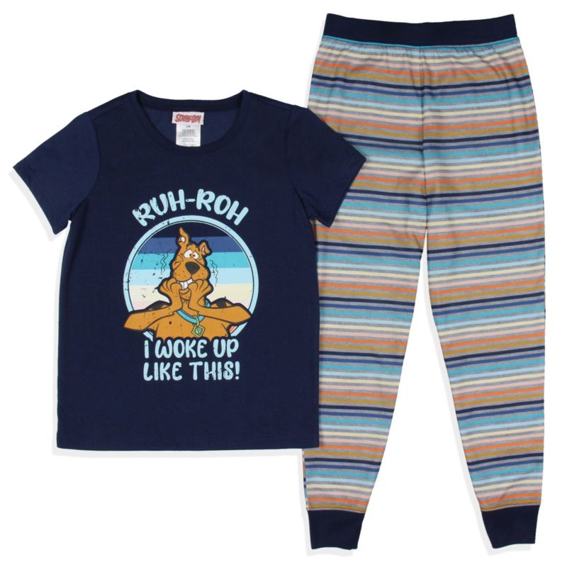 Girls' Ruh Roh! I Woke Up Like This Kids Sleep 2-Piece Jogger Pajama Set
