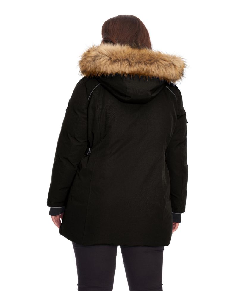 Plus Size Glacier Classic Hooded Winter Parka Jacket