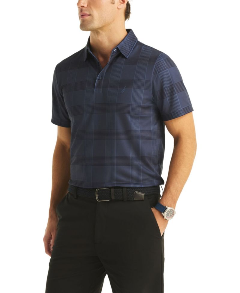Men's Plaid Golf Classic-Fit Polo Shirt