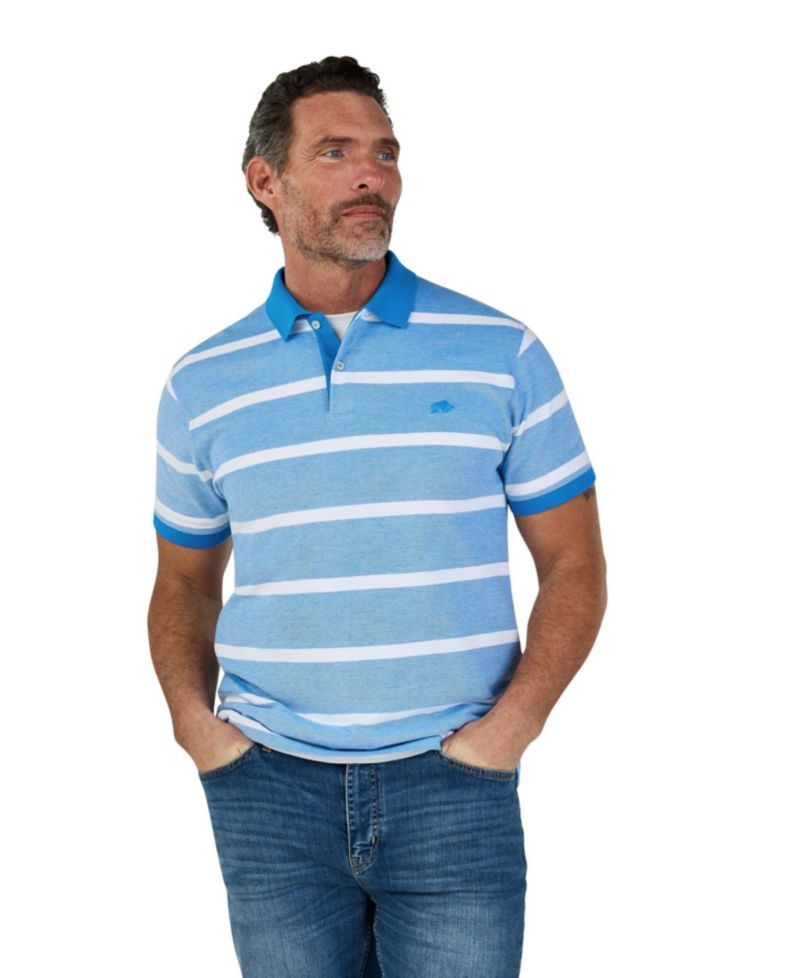 Men's Birdseye Stripe Polo Shirt