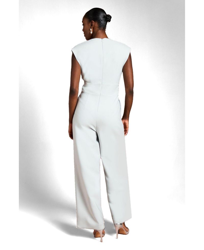 Women's Belted Wide-Leg Jumpsuit