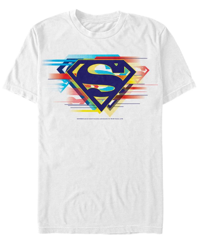 DC Men's Superman Multi Logo Short Sleeve T-Shirt