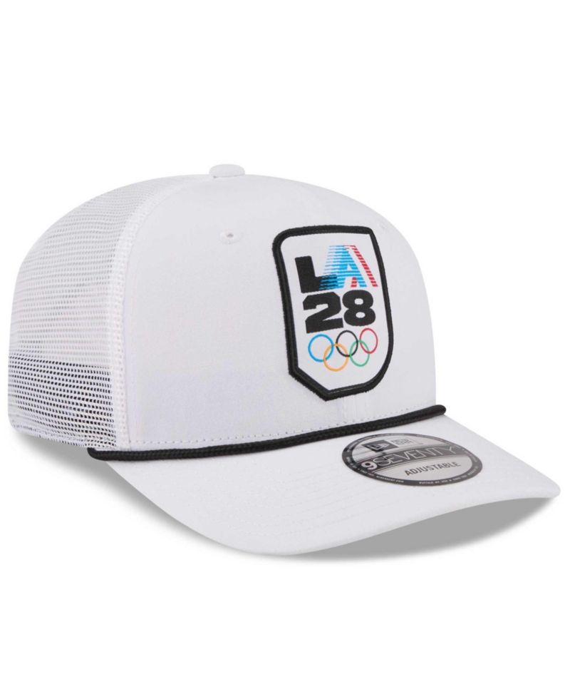 Men's White LA28 Summer Olympics Core 9SEVENTY Adjustable Hat