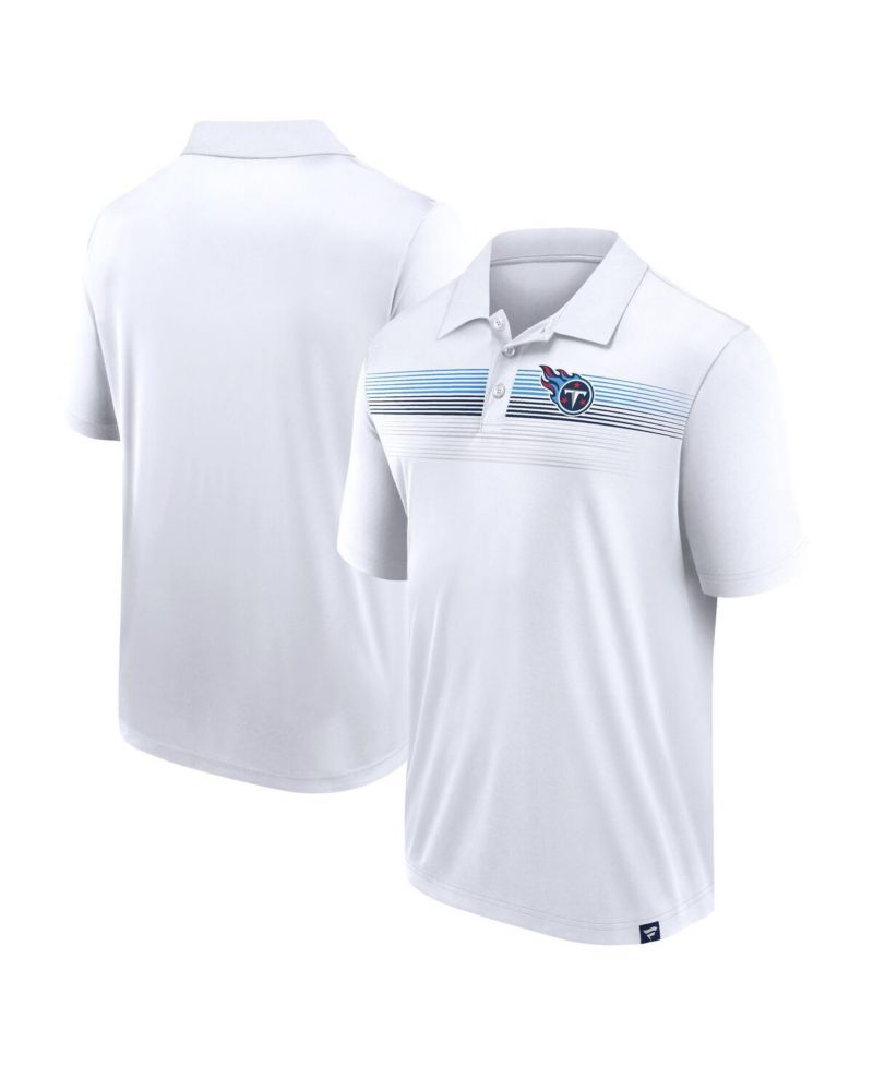 Men's White Tennessee Titans Big & Tall Sublimated Polo