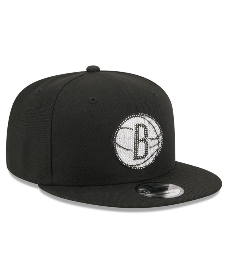 Men's Black Brooklyn Nets 2026 NBA Draft Crystal 9FIFTY Snapback Hat